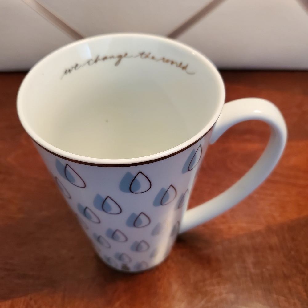 Me To We Blue & Gold Teardrop Latte Travel Mug - Picture 8 of 11